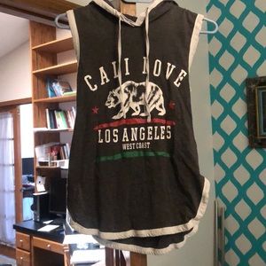 Cali sleeveless hoodie